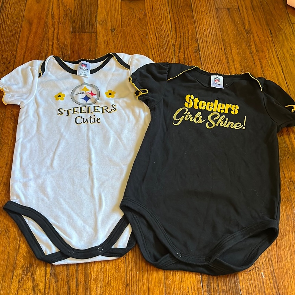 Steelers 18 month onesies for girls 2 pack